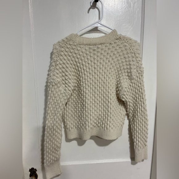 INDUSTRY Cream Textured Women Sweater Cardigan Size S - Picture 7 of 7